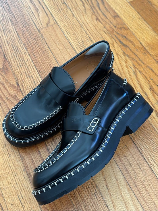 Chloe Shoes - Chloe Whipstitch Loafers